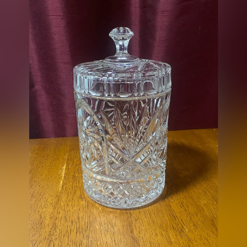 St. George Crystal Biscuit Jar